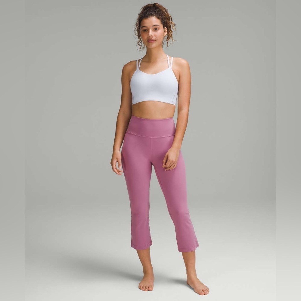 Lululemon Pink Groove Super-High-Rise Flare Capri Leggings Women’s Size 0